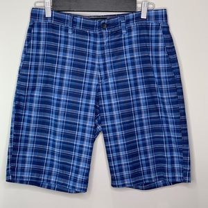 Banana Republic Blue Plaid Emerson Shorts